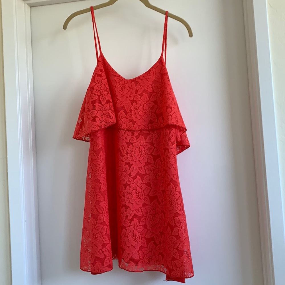 Blue Life lace dress in pink